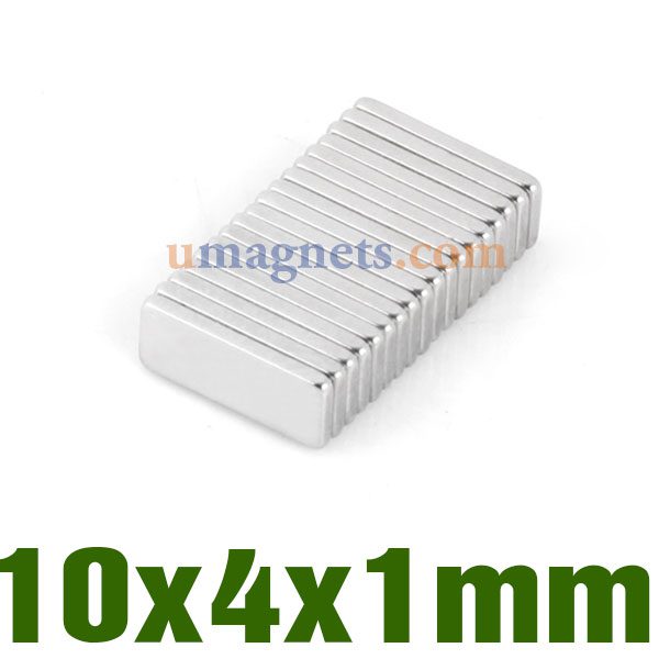10x4x1 mm Silne magnesy neodymowe bloku N38 Bloki ziem rzadkich Gdzie kupić magnesy neodymowe (10mm x 4 mm x 1 mm)