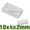 10x4x2 mm Strong Neodymium Block Magnets N38 Rare Earth Blocks Buy Super Powerfull Rectangular Neodymium Magnets (10mm x 4mm x 2mm)