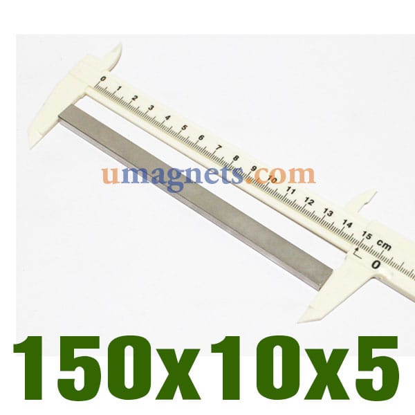 N52 Super vahvat suorakaiteen muotoiset magneetit 150 mm x 10 mm x 5 mm paksu magneetti Harvinaisen maametallin neodyymilohkomagneetit askartelumalli noin 6" pitkä baari Myynti