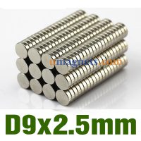 N35 9mm x 2.5mm Neodymium Disc Magnets Strong Craft Magnets Rare Earth (9 x 2,5 mm) Okrúhly
