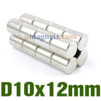 10Starke mm X 12 mm N38 Zylinder Magnete Neodym-Magnete Amazon Neodym Crafting Kühlschrank (10x12mm)
