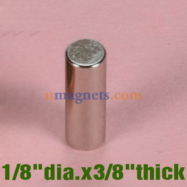 1/8" dia x 3/8" long Neodymium Cylinder Magnets Neo Rod Magnets ebay Grade N35