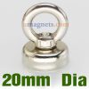 Dia 20x28mm Eyebolt Ring Magnet Salvage Werkzeug Neodymium Spannmagnet mit M4-Haken oder Eyebolt