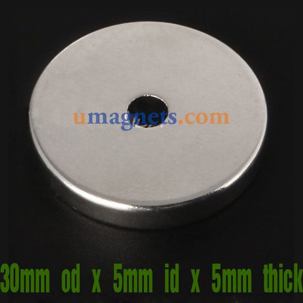 30mm OD x 5 mm ID x 5 mm dikke N42 Neodymium Ring Magneten Sterke Tube Grote Ring magneten Home Depot Walmart