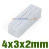 4x3x2mm Neodym-Block Magnete N35 seltene Erde-Magneten massive magnetische Blöcke (4mmx3mmx2mm)