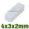 4Magneti al neodimio x3x2mm Magneti per terre rare N35 Blocchi magnetici sfusi (4mmx3mmx2mm)