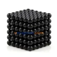 N42 5mm Buckyballs Magnetic Balls Toys Magnet Balls Puzzles Sphere Neodymium Magnets (цвет: Черный)