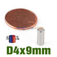 4mm von 9mm diametralen Magneten zum Verkauf