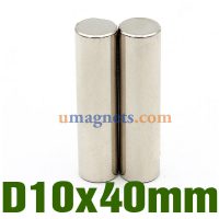10mm bij 40 mm neodymium cilindermagneten VK Canada India