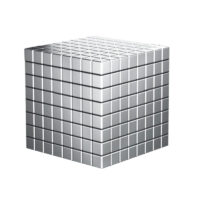 Alternative view of 5mm NeoCube Buckycubes Magnetic Blocks Cubes Building Toys Original 5mm Buckyballs Nickel Plated 512-Piece Set