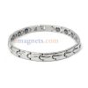 Magnetic Therapy Bracelet - Silver Stainless Steel Magnetic Jewelry Health Bracelet For Men Clothing Accessories