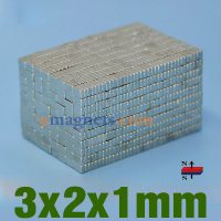 3mmx2mmx1mm grueso N35 Neodimio bloque imán de tierras raras Ultra Thin rectángulo Imanes Venta Home Depot (3 X 2 x 1mm)