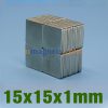 15x15x1mm Neodymium Square Magneter