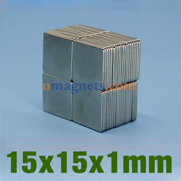 15x15x1mm Neodym Square magneter