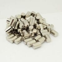 Alternative view of 1/4" Dia x 3/8" Thick Diametrically Magnetized Cylinder Magnet N40 Strong Neodymium Rod Magnets Rare Earth Disk Radial Magnets For Sale (10 Pack)