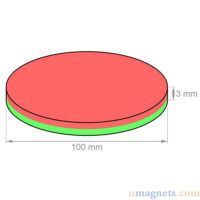 100مغناطيس النيوديميوم x3mm