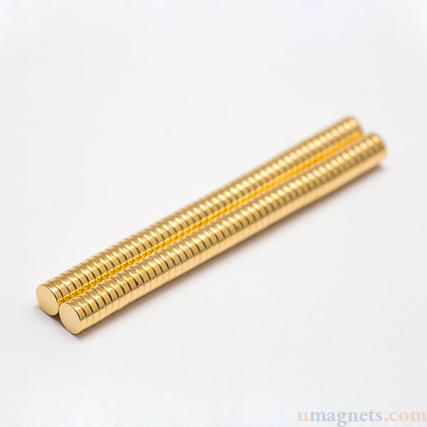 4mm x 1mm Gold plattierten Magneten
