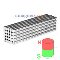 Piccoli magneti cilindrici rotondi 1x2 mm - Adesivo magnetico adesivo supporto sollevatore fissaggio Cilindri magnetici circolari molto piccoli