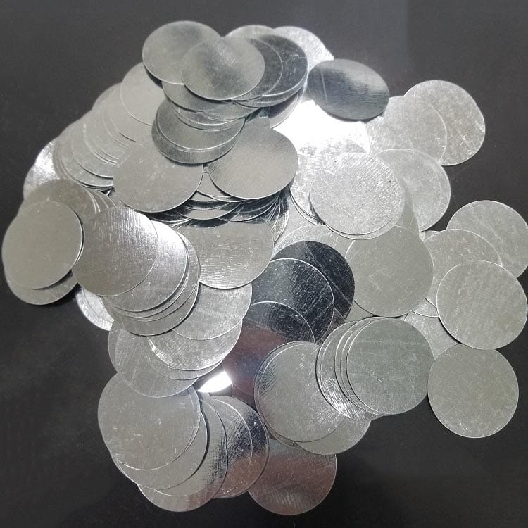 30mm dia x 0,3 mm tykk Disc Steel Striker Runde Metall Stål Disc Strike Plater