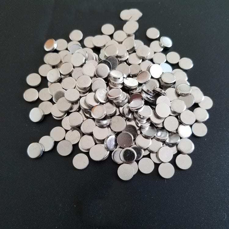 8mm dia x 2mm tykk Disc Steel Striker Runde Metall Stål Disc Strike Plater