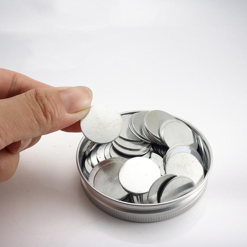 20mm dia x 0.8mm thick Disc Steel Striker Round Metal Steel Disc Strike Plates