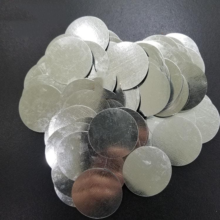 40mm dia x 0,3 mm tykk Disc Steel Striker Runde Metall Stål Disc Strike Plater