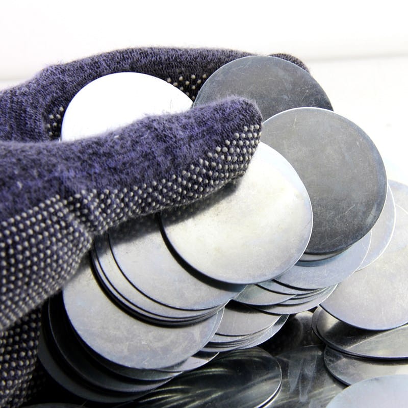 40mm dia x 1mm tykk Disc Steel Striker Runde Metall Stål Disc Strike Plater