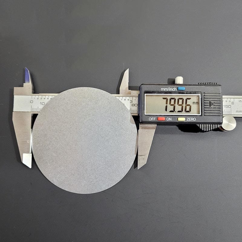 80mm dia x 0,5 mm de espessura atacante de aço redondo placas de greve de aço de metal de metal - Imagem 2