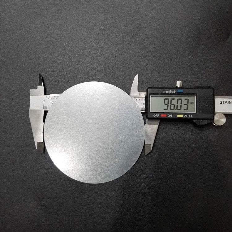 96mm dia x 0,5 mm de espessura atacante de aço redondo placas de greve de aço de metal de metal - Imagem 2