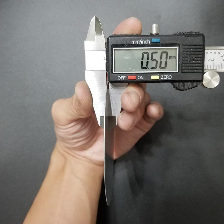 96mm dia x 0,5 mm de espessura atacante de aço redondo placas de greve de aço de metal de metal - Imagem 3