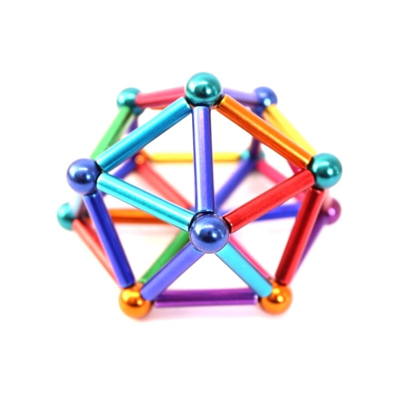 Multi Color Educational Magnet Building Sticks Balls for Toys Colorful Magnetic Balls for Stress Relief STEM Toys - Bild 2