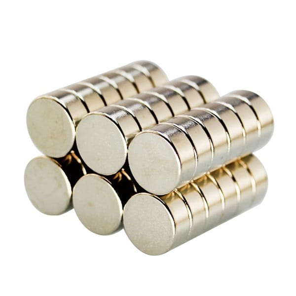12Imán de disco de neodimio de mm x 5mm, imanes redondos de tierras raras súper fuertes N52 de 12x5mm