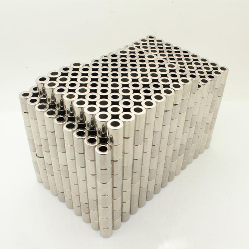 8.3mm x 4 mm x 10,5 mm N45M Neodym diametral magnetisierter Ringmagnet Starke Seltenerd-Ringmagnete (2 Pack)