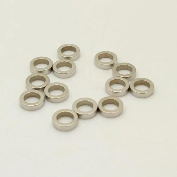 11mm x 7.2mm x 3mm N40M Neodymium Diametrically Magnetized Ring Magnet Strong Rare Earth Ring Magnets (5 팩)