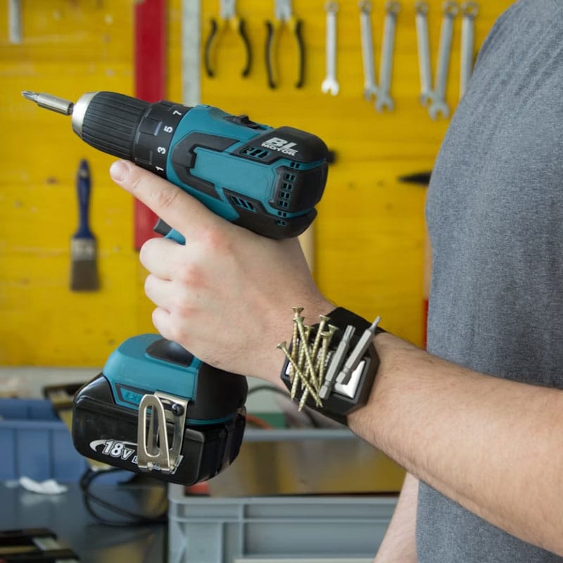Magnetic Wristband for Holding Screws Nails and Drill Bits - Bilde 2