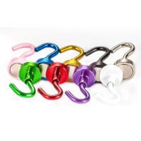 Alternative view of Neodymium Hook Magnet Heavy Duty Magnetic Hooks Magnets Mix Colors (10 Pack)