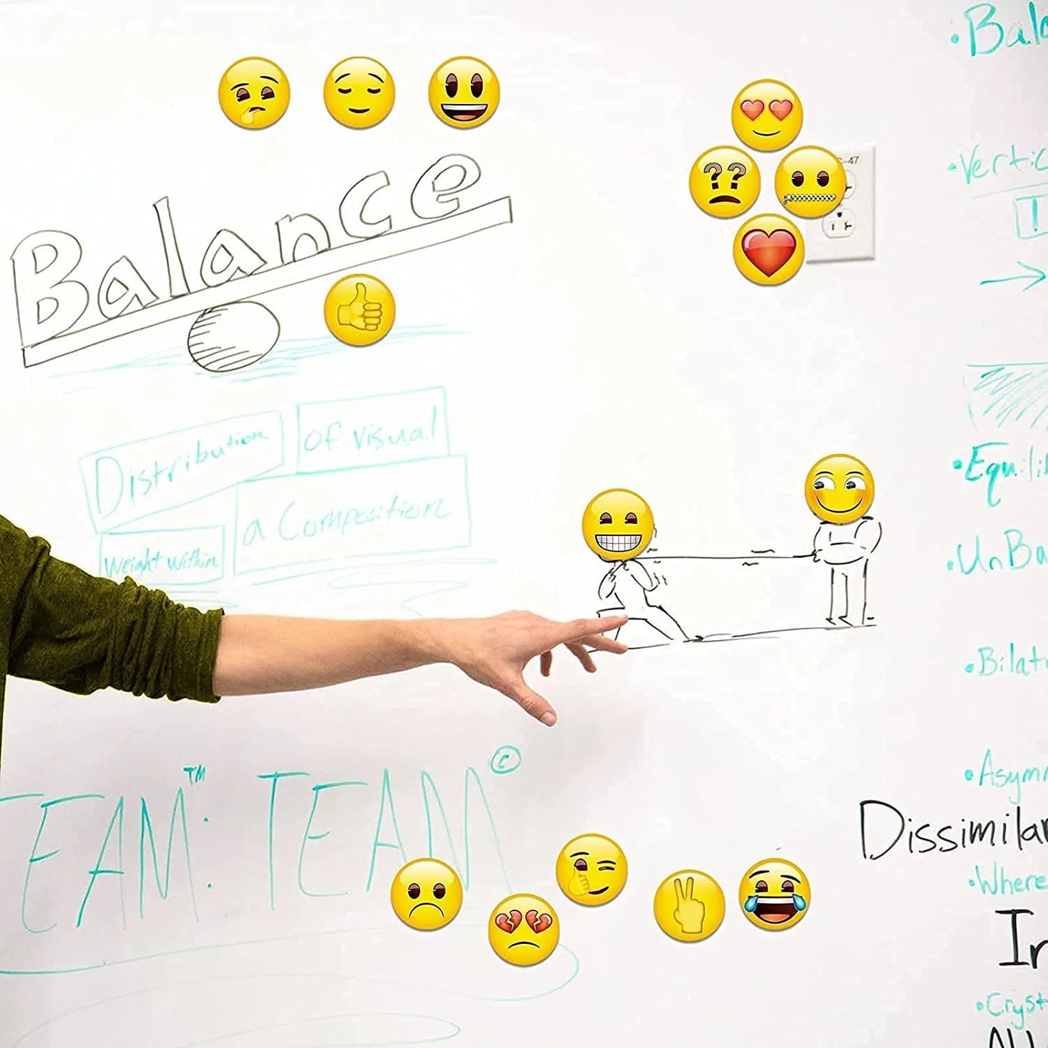 Emoji Refrigerator Magnets Fridge Magnets for Locker Whiteboard Decorative Magnets 28pcs - Bild 3