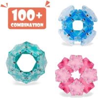 Alternative view of Geode Sphere Magnetic Fidget Toy for Adults | Quiet Adult Sensory Toy for Stress Relief & Anxiety, Office Desk Toy & Top Gadget Gift Idea | Aqua, 12-Piece Set