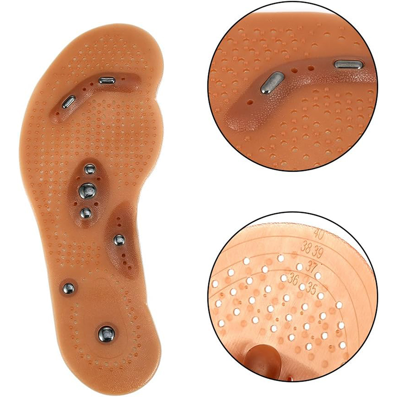 Massage Insoles Health Magnetic Stone Shoe Inserts Magnetic Therapy (Paar) - Bild 3