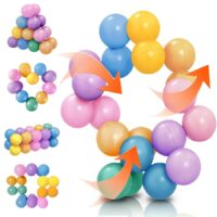 Rainbow Sensory Fidget Ball Toy, Stress Relief Puzzle for Kids & Adults