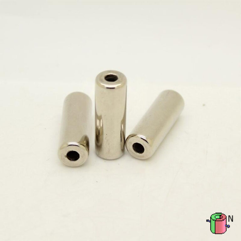 10 Magneti Al Neodimio N42 Diametro 6mm X 14mm - Magnetizzazione Diametrale Per Movimento Rotazionale - Rivestimento Nichel-Rame-Nichel