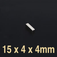 15mm x 4mm x 4mm Neodymium Block Magnet N38 Strong 15x4x4mm Block Magnets Rare Earth Bar Magnet Sale