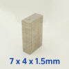 7mm x 4mm x 1.5mm Rare Earth Neodymium Block Magnet N35 Flat 7x4x1.5mm Rectangular Magnets for Sale