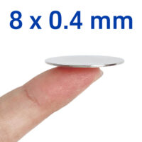 8mm x 0.4mm Neodymium Disc Magnet N38 Ultra Thin Rare Earth Disk Magnets 8x0.4mm for Sale