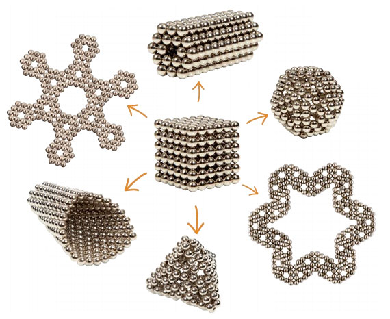 Buckyballs shapes and designs